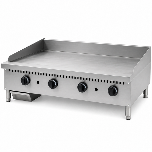 PFE 48" Natural Gas/Propane Manual Griddle – 22.5" Deep Plate