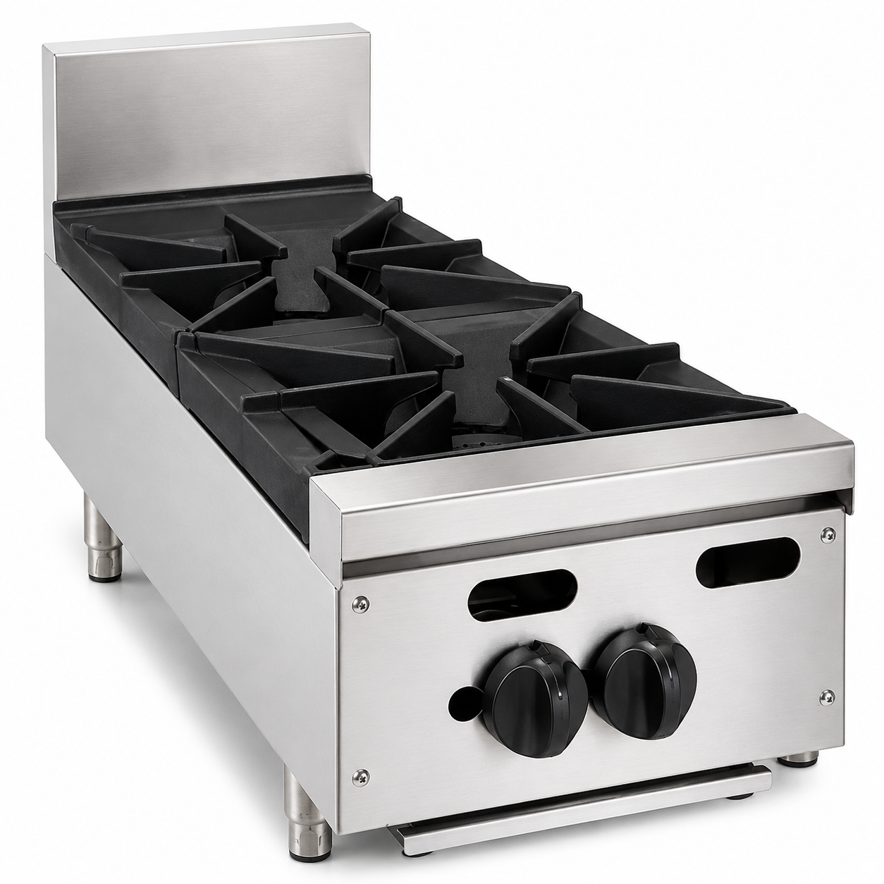 PFE 12" Natural Gas/Propane Open Burner – 2 Burners, 30,000 BTU/Burner