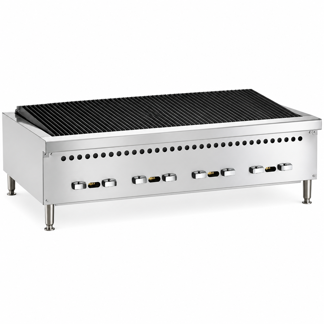 PFE 47" Natural Gas/Propane Radiant Charbroiler – 8 Burners