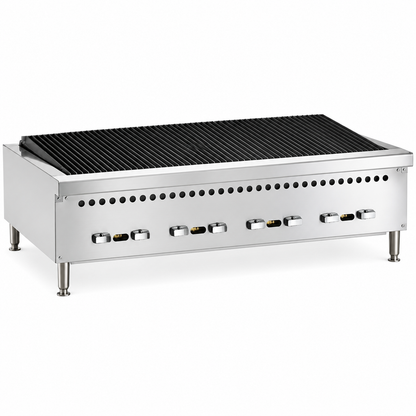 PFE 47" Natural Gas/Propane Radiant Charbroiler – 8 Burners