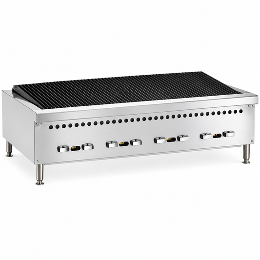 PFE 47" Natural Gas/Propane Radiant Charbroiler – 8 Burners