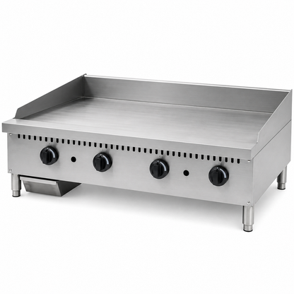 PFE 48" Natural Gas/Propane Manual Griddle – 22.5" Deep Plate