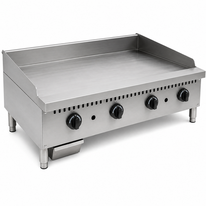 PFE 48" Natural Gas/Propane Manual Griddle – 22.5" Deep Plate