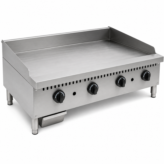 PFE 48" Natural Gas/Propane Manual Griddle – 22.5" Deep Plate