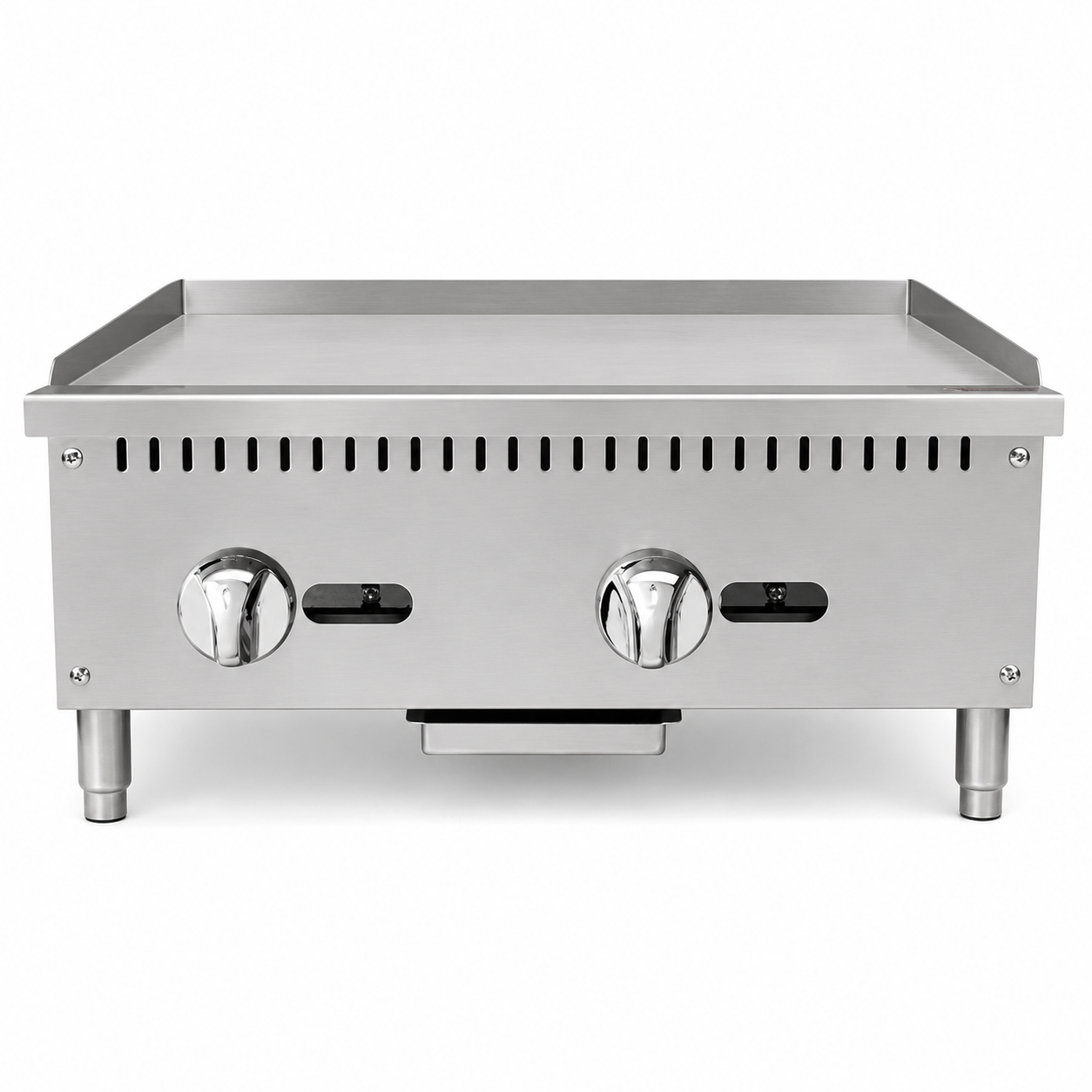 PFE 24" Natural Gas/Propane Manual Griddle – 19.9" Deep Plate